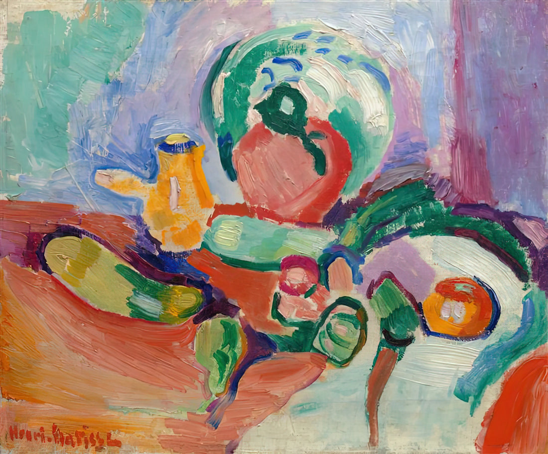 Matisse The Cut Outs: A Revolutionary Late Masterpiece of Color and Form - STILL LIFE WITH VEGETABLES 1905 by Henri Matisse