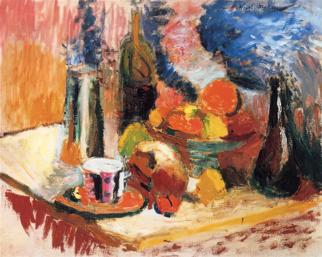 Matisse's MoMA Red Studio: A Revolutionary Masterpiece of Color and Space - STILL LIFE WITH FRUIT 1896 by Henri Matisse