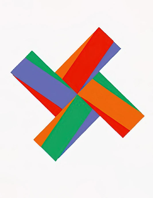Max Bill Automatic Gold: The Mathematical Precision of Concrete Art - Aus Portfolio Kinderstern - 1989 by Max Bill
