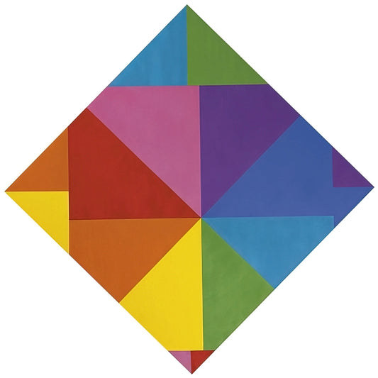 Max Bill: The Swiss Master of Concrete Art and Design - Acht farben im horizontal-diagonal-quadtrat - 1965 by Max Bill