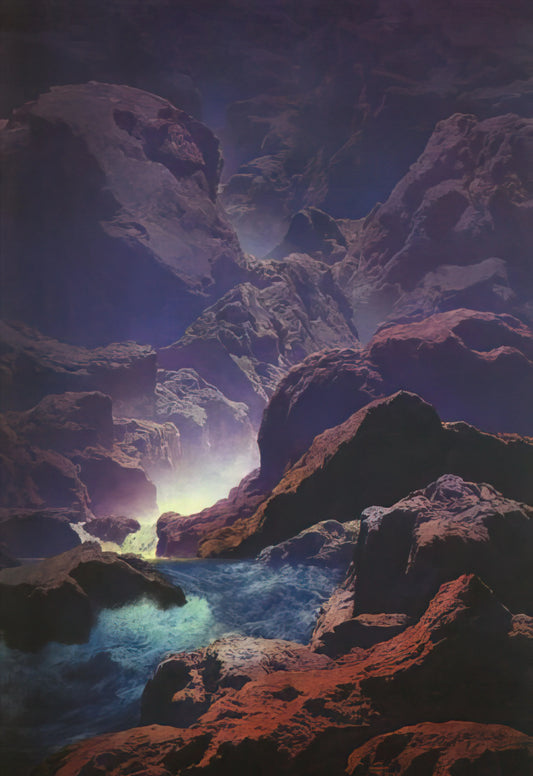 Maxfield Parrish Twilight Print: A Deep Dive into Enchantment and Enduring Allure - Moonlight by Maxfield Parrish