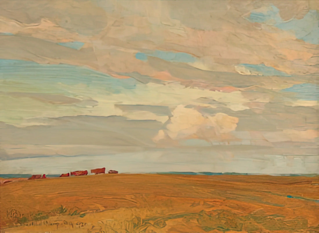 Maynard Dixon: The Definitive Artist of the American West - PRAIRIE SAND HILL CAMP MAY 1921 1921 by Maynard Dixon