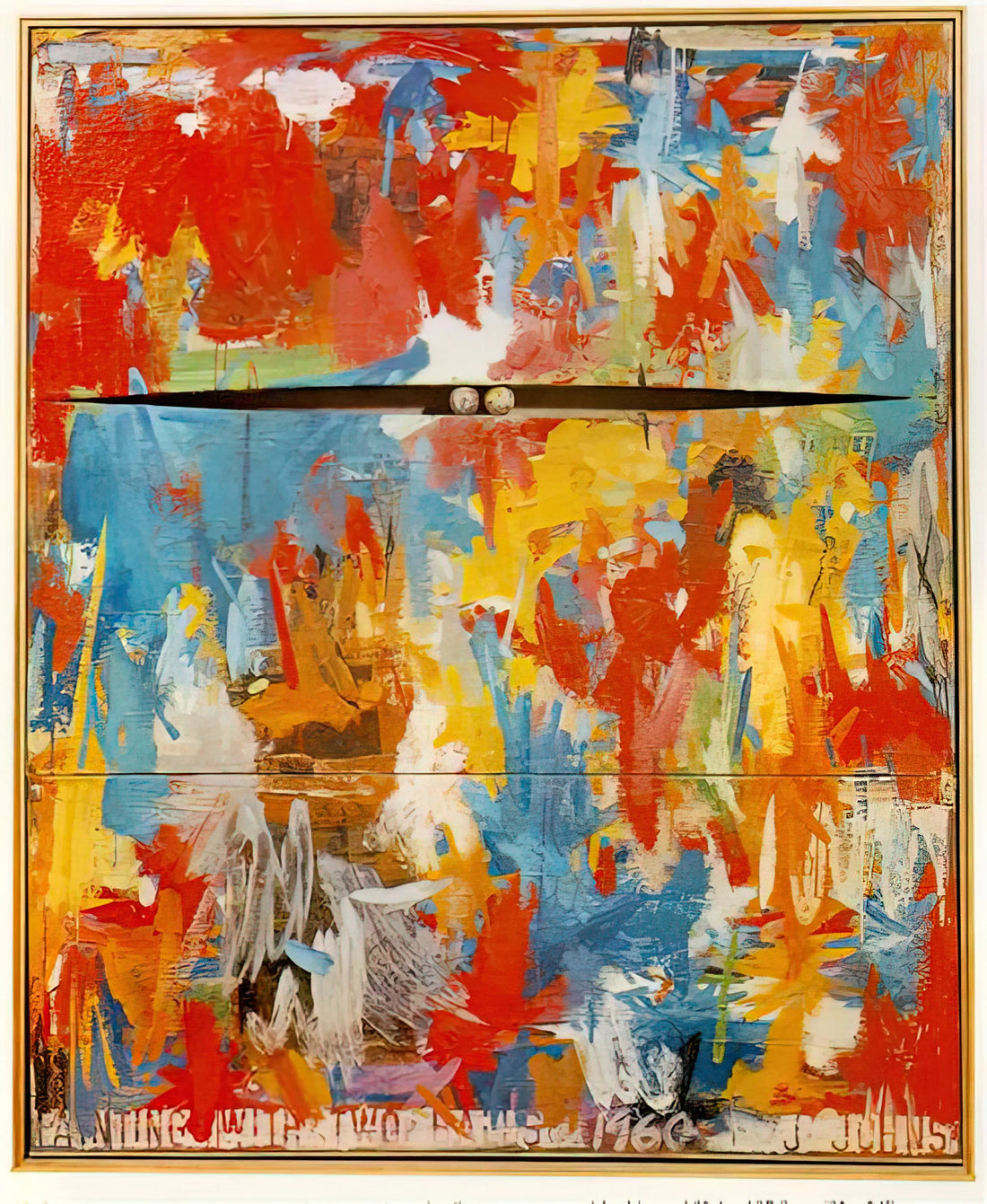 Merce Cunningham and Jasper Johns: The Intersection of Dance, Art, and Avant-Garde Collaboration - PAINTING WITH TWO BALLS by Jasper Johns