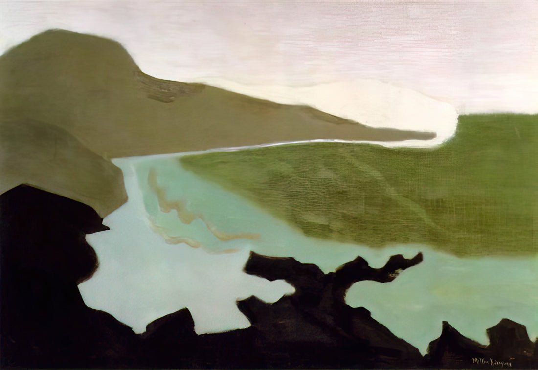 Milton Avery Acrylic Print: A Modernist Master's Legacy in Contemporary Reproduction - Green Sea - 1954 by Milton Avery