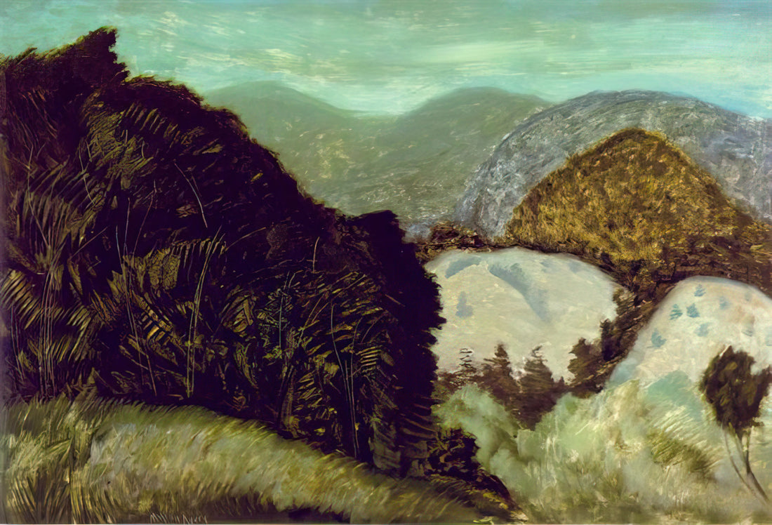 Milton Avery: The Quiet American Modernist Who Transformed Color and Form - Vermont Hills - 1936 by Milton Avery