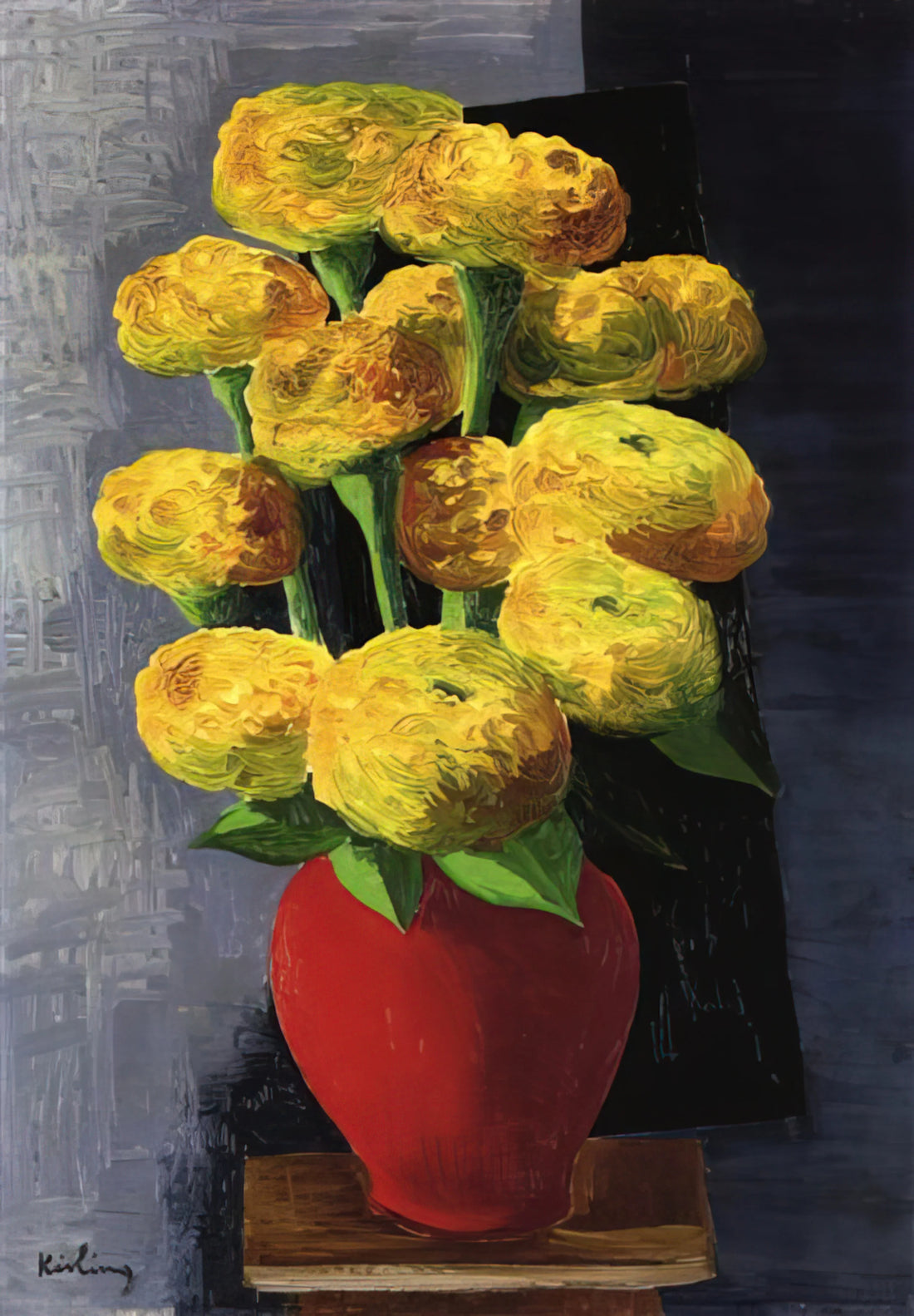 Moise Kisling and Amedeo Modigliani: The Artistic Brotherhood of Montparnasse - FLOWERS AND SHELLS 1919 by Moise Kisling