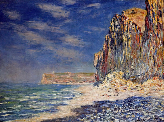 Monet Agapanthus Print: A Masterpiece of Impressionist Garden Art - Cliff near Fecamp by claude monet