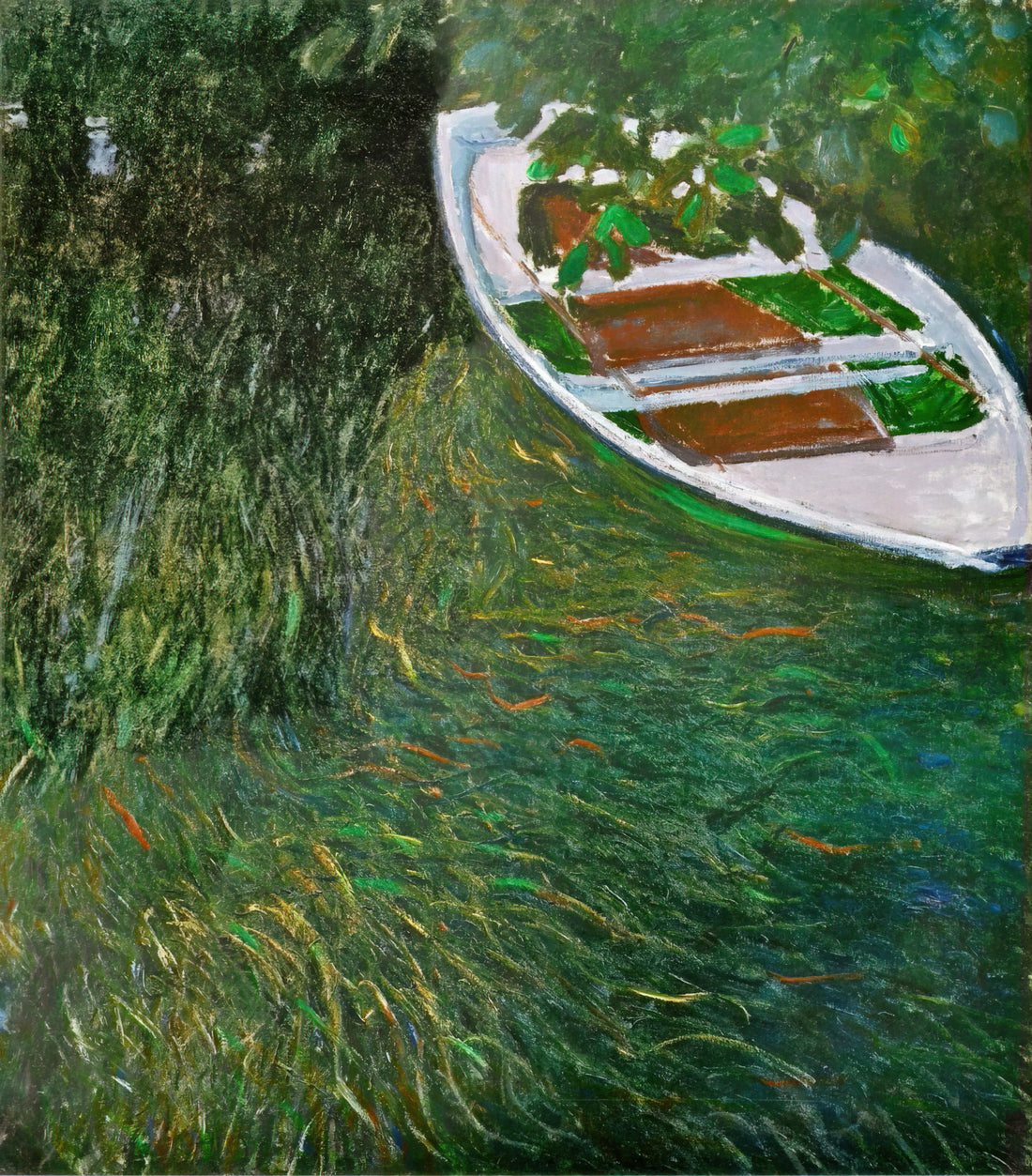 Monet Art Posters: Bringing Impressionist Mastery to Your Space - The Row Boat by claude monet