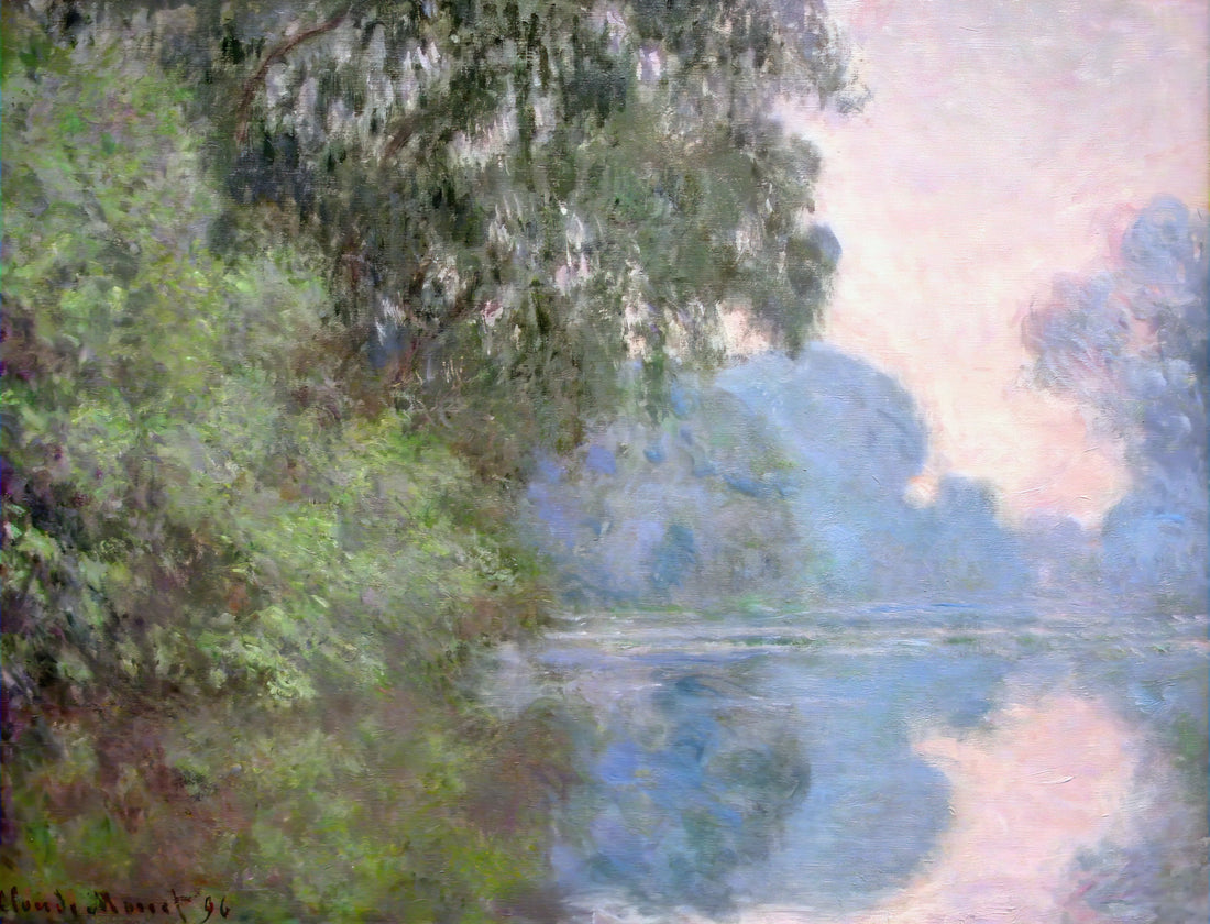 Monet Framed Prints for Sale: Curating Impressionist Masterpieces for Your Collection - Morning on the Seine near Giverny by claude monet