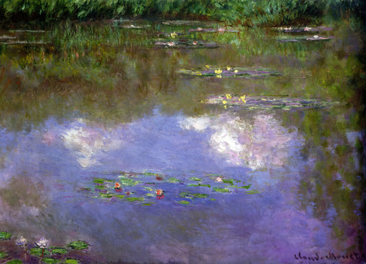 Monet Grass: Unveiling the Impressionist Master's Verdant Visions - Water Lilies, The Clouds by claude monet