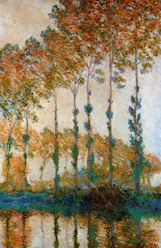 Monet Lithograph Original: Understanding the Rarity and Value of Claude Monet's Print Works - Poplars on the Banks of the Epte, Autumn by claude monet