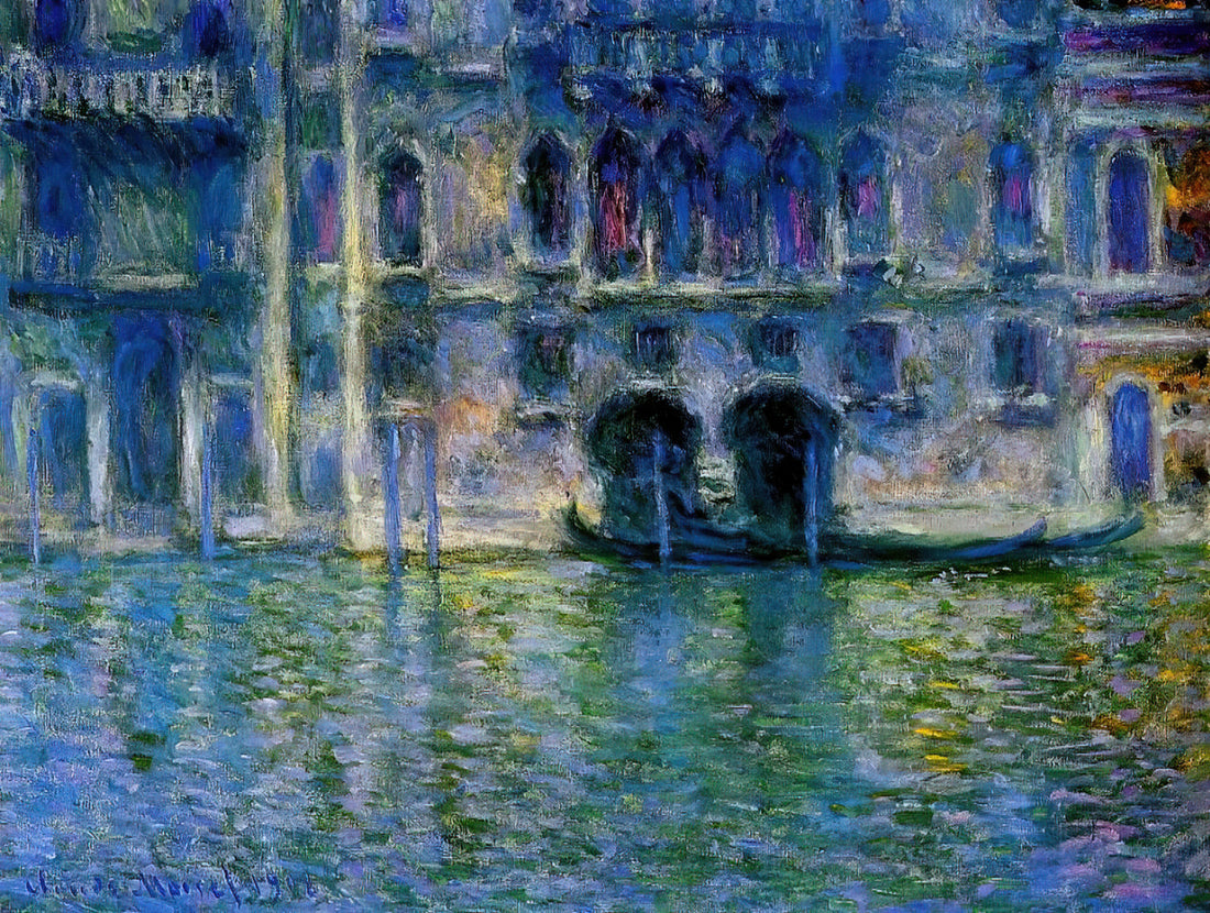 Monet Prints Framed: A Curator's Guide to Displaying Impressionist Masterpieces - Palazzo da Mula at Venice by claude monet