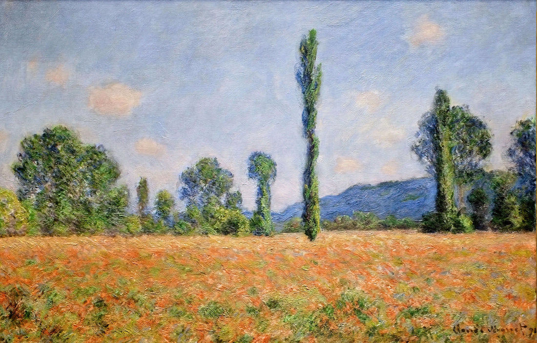 Monet Water Lilies 1919: The Culmination of Impressionist Vision - Poppy Field in Giverny 02 by claude monet