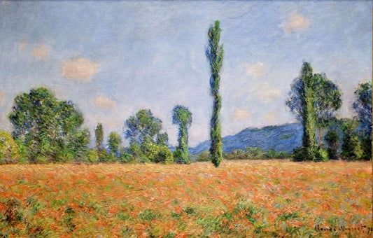 Monet Water Lilies 1919: The Culmination of Impressionist Vision - Poppy Field in Giverny 02 by claude monet