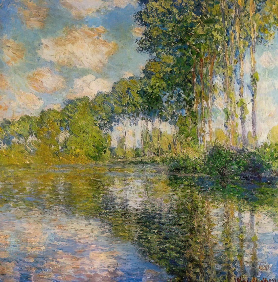 Monet Water Lilies Large Print: A Collector's Guide to Impressionist Masterpieces - Poplars On The Banks Of The River Epte by claude monet