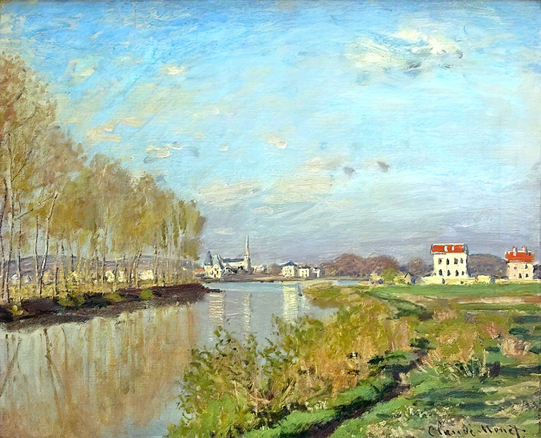 Monet Water Lilies Large Print: The Ultimate Guide to Owning Impressionist Mastery - Argenteuil, The Seine by claude monet