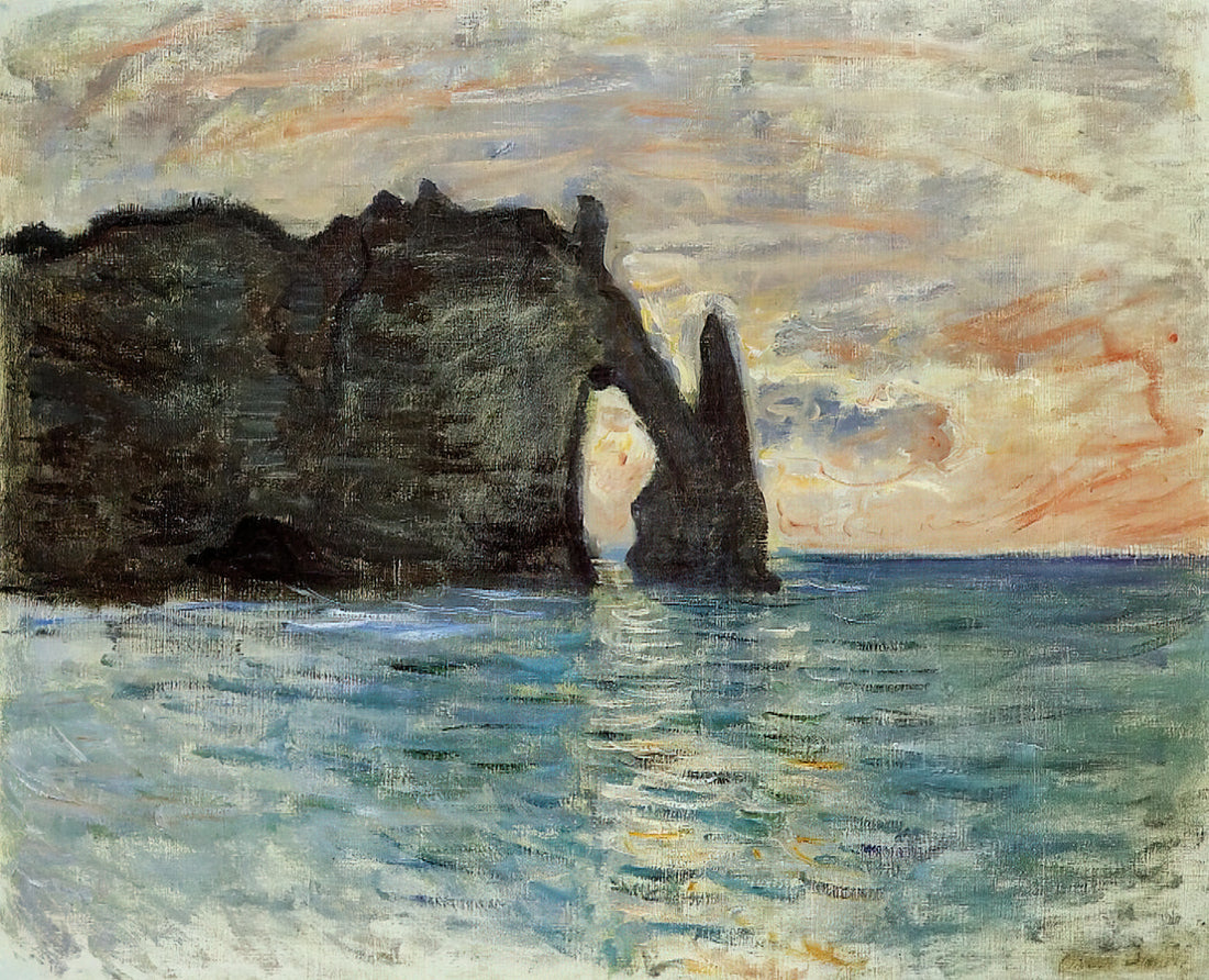 Monet Wrapped Canvas: The Ultimate Guide to Museum-Quality Impressionist Art Prints - The Manneport, Cliff at Etretat by claude monet