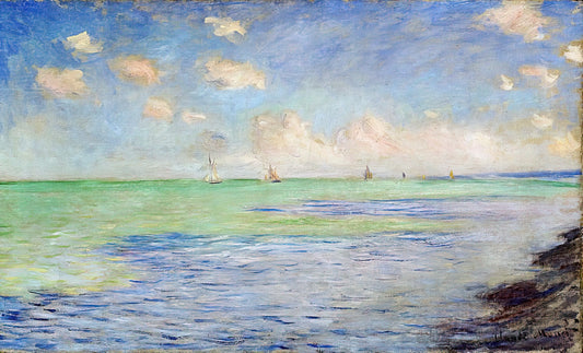 Monet and Japanese Prints: The Hidden Influence That Shaped Impressionism - The Sea at Pourville by claude monet