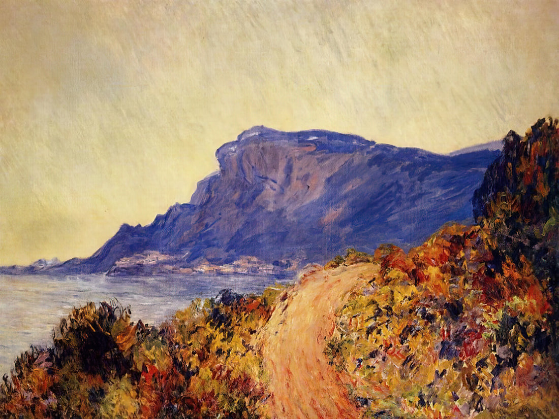 Monet's First Painting: The Genesis of an Impressionist Master - The Red Road at Cap Martin, near Menton by claude monet