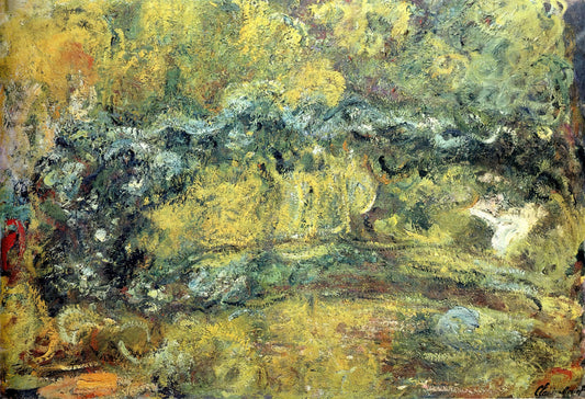 Monet's Most Famous Painting: A Curator's Guide to the Masterpieces That Defined Impressionism - The Japanis Bridge Footbridge over the Water-Lily Pond by claude monet