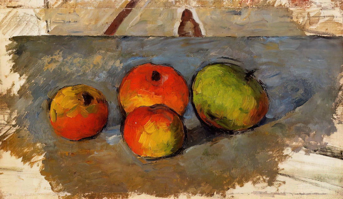 Mont Sainte-Victoire Seen from Les Lauves: Cézanne's Final Vision - Four Apples by Paul Cézanne