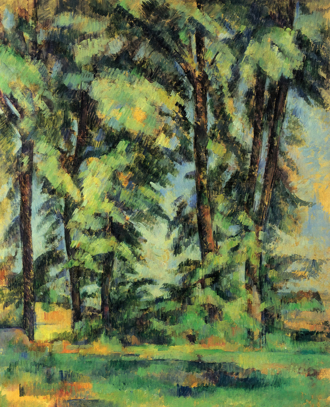 Mont Sainte-Victoire by Paul Cézanne: The Mountain That Changed Modern Art - Large Trees at Jas de Bouffan by Paul Cézanne