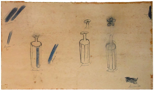 Morris Graves Reproductions: Capturing the Mystical Vision of the Northwest School - Bottles and Flowers - 1956 by Morris Graves