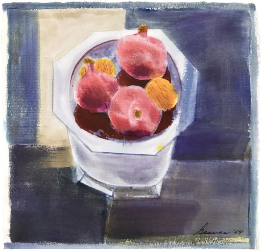 Morris Graves: The Mystical Visionary of Pacific Northwest Modernism - Still Life with Bowl of Pomegranates - 1964 by Morris Graves