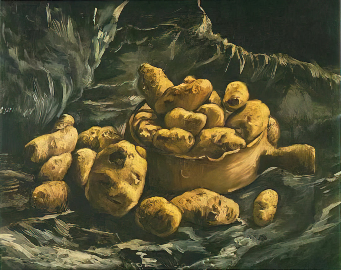 National Gallery Sunflowers: Vincent van Gogh's Masterpiece of Light and Symbolism - Still life with an Earthern bowl and potatoes by Vincent van Gogh