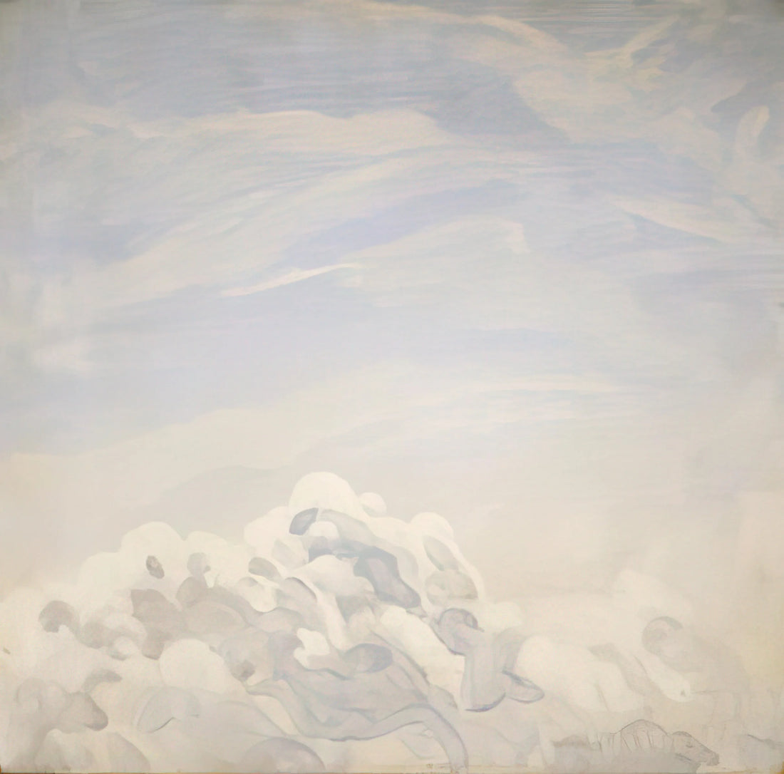 Neil Welliver Canvas: The American Realist's Monumental Landscapes - Study for Clouds I - 1979 by Neil Welliver