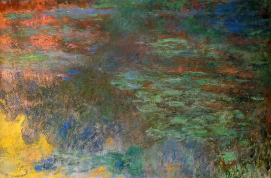 Nga Monet: The Enduring Legacy of Claude Monet's Granddaughter and Art Custodian - Water Lily Pond, Evening right panel by claude monet
