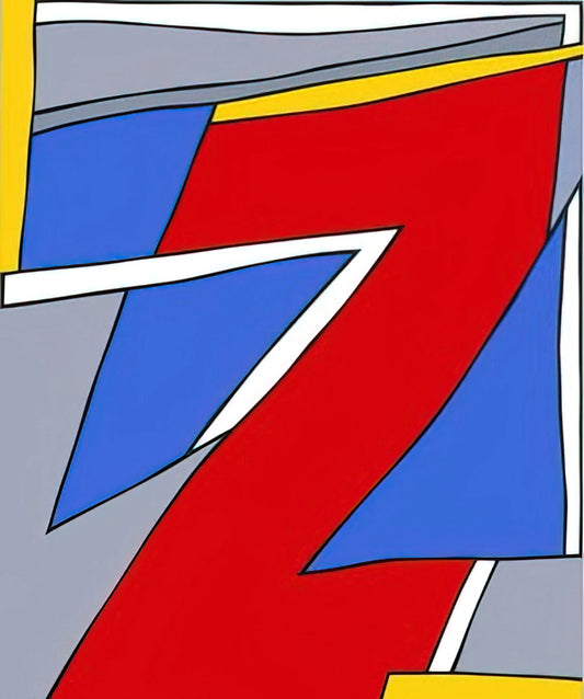 Nicholas Krushenick: The Pop Art Pioneer Who Electrified Abstraction - Ancient Image - 1984 by Nicholas Krushenick