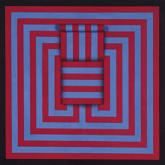 Omar Rayo Prints: The Geometric Brilliance of a Colombian Master - Witoto - 1970 by Omar Rayo