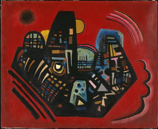 On White II by Wassily Kandinsky: A Masterpiece of Abstract Expressionism - BLACK RED 1928 by Wassily Kandinsky