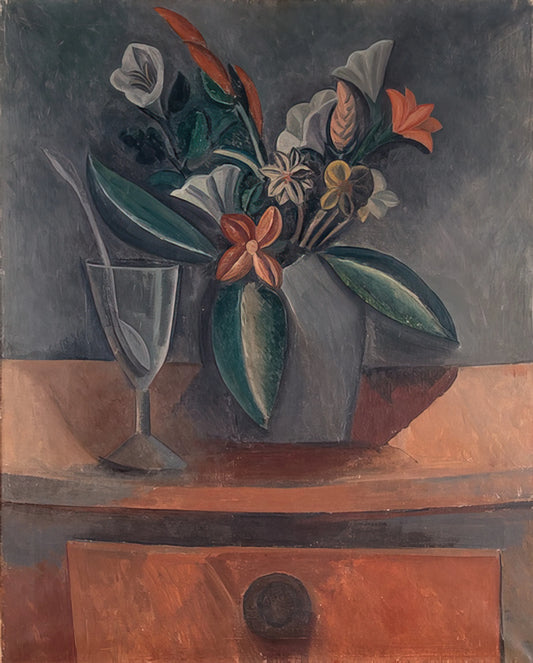 Pablo Picasso Framed Art: A Collector's Guide to Iconic Prints - Flowers in a Grey Jar - 1908 by Pablo Picasso