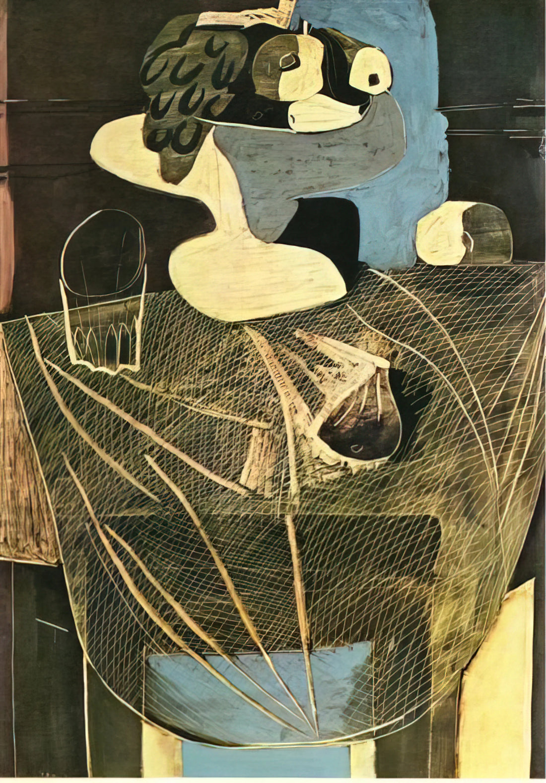 Pablo Picasso Pour Roby Etching: A Collector's Guide to the Master's Printmaking - Still life with fishing net by Pablo Picasso