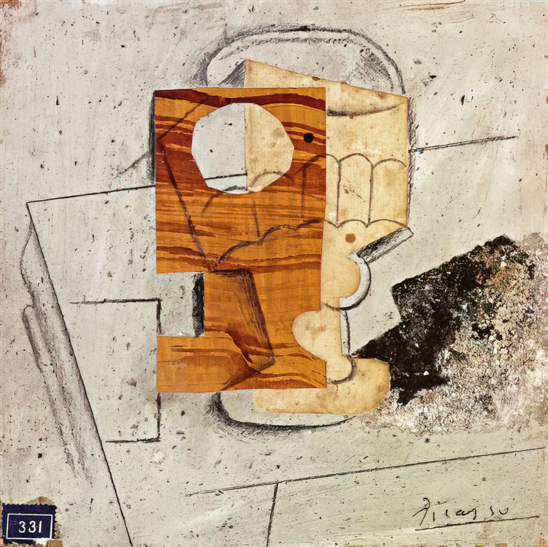 Pablo Picasso and Françoise Gilot: The Muse Who Changed His Art - Glass on a Table - 1914 by Pablo Picasso