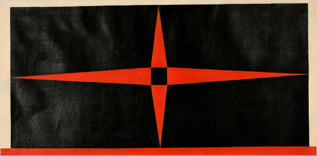 Paintings of Carmen Herrera: The Geometric Pioneer Who Redefined Modern Art - Red Star - 1949 by Carmen Herrera