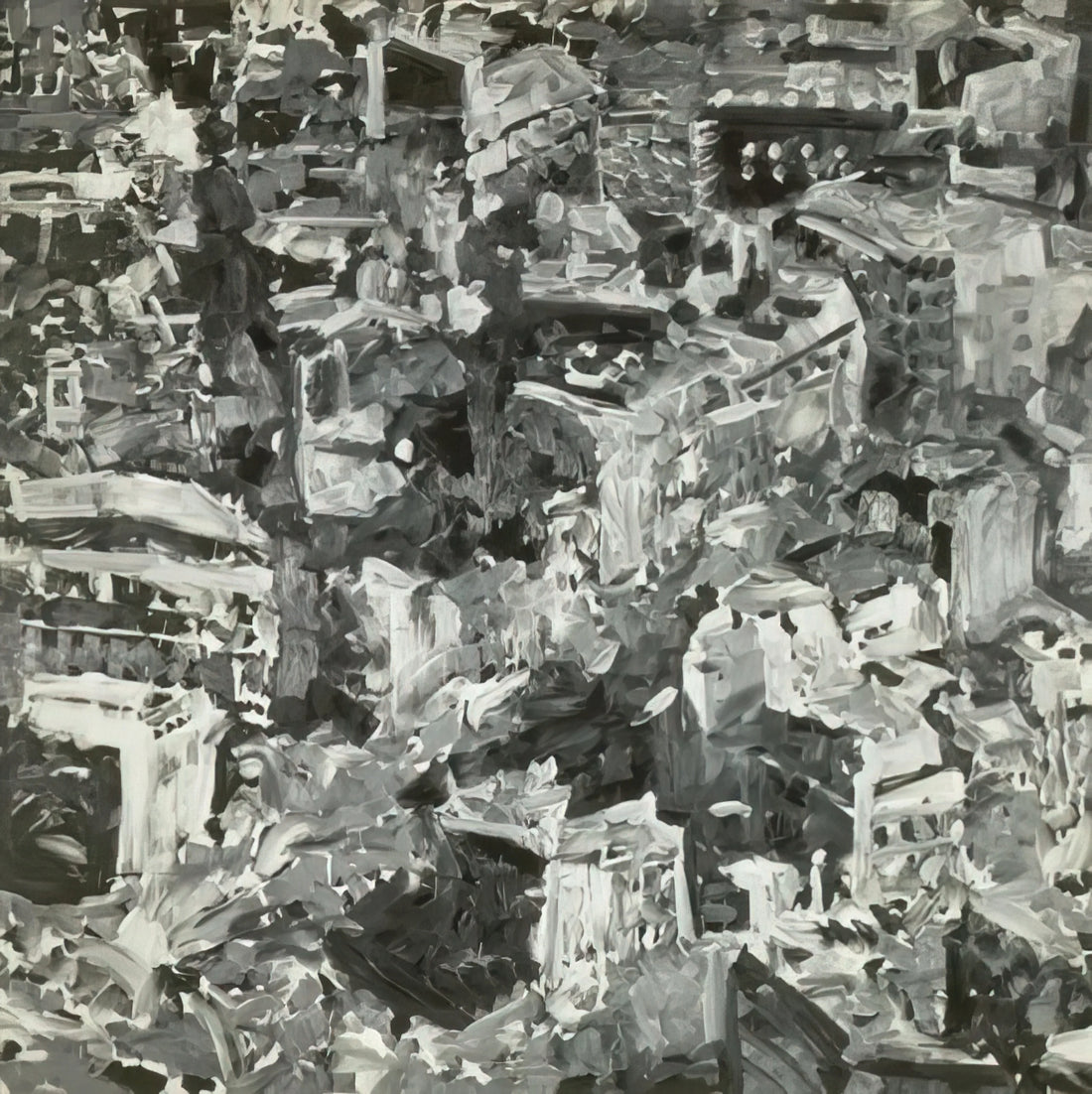 Paintings of Gerhard Richter: A Journey Through Photorealism, Abstraction, and Artistic Evolution - TOWNSCAPE PARIS 1968 by Gerhard Richter