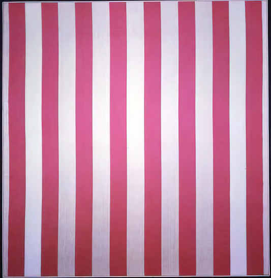 Palais Royal Daniel Buren: A Masterpiece of Contemporary Art and Public Space - Peinture acrylique blanche sur tissu rayé blanc et rouge - 1970 by Daniel Buren