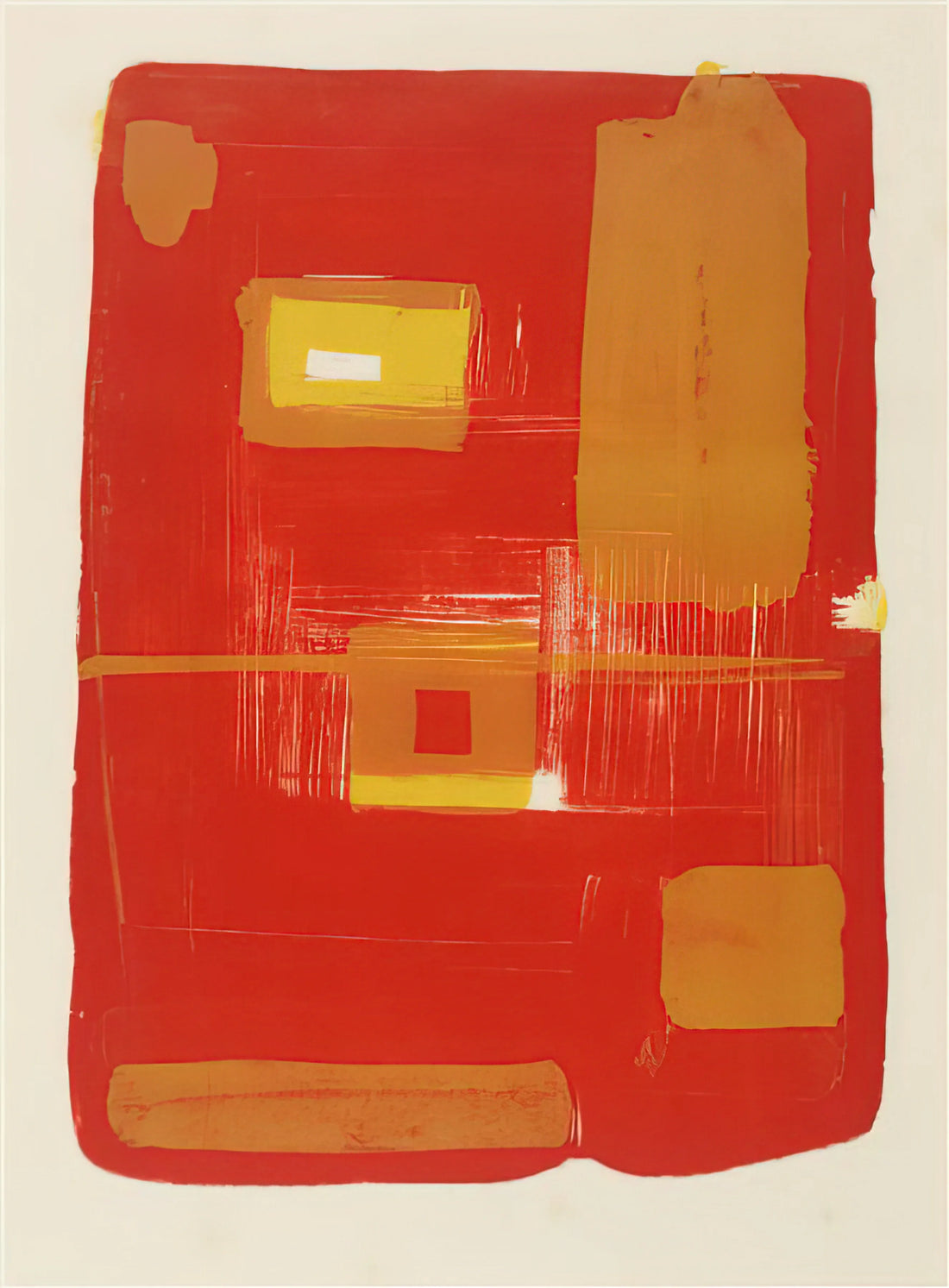 Patrick Heron: The Luminous Visionary of British Abstract Painting - Red and Yellow Image - 1958 by Patrick Heron