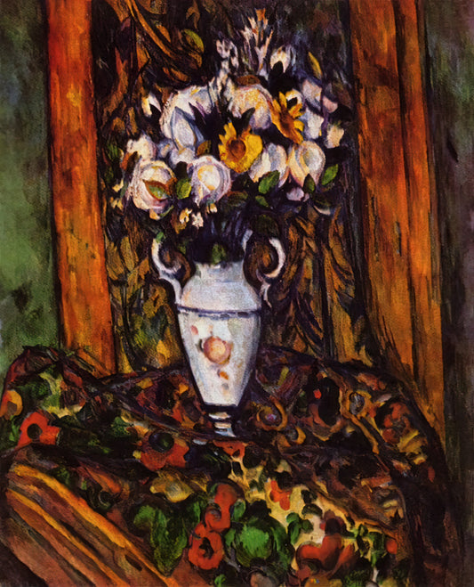 Paul Cézanne's Abstract Paintings: The Bridge to Modern Art - Still Life, Vase with Flowers by Paul Cézanne