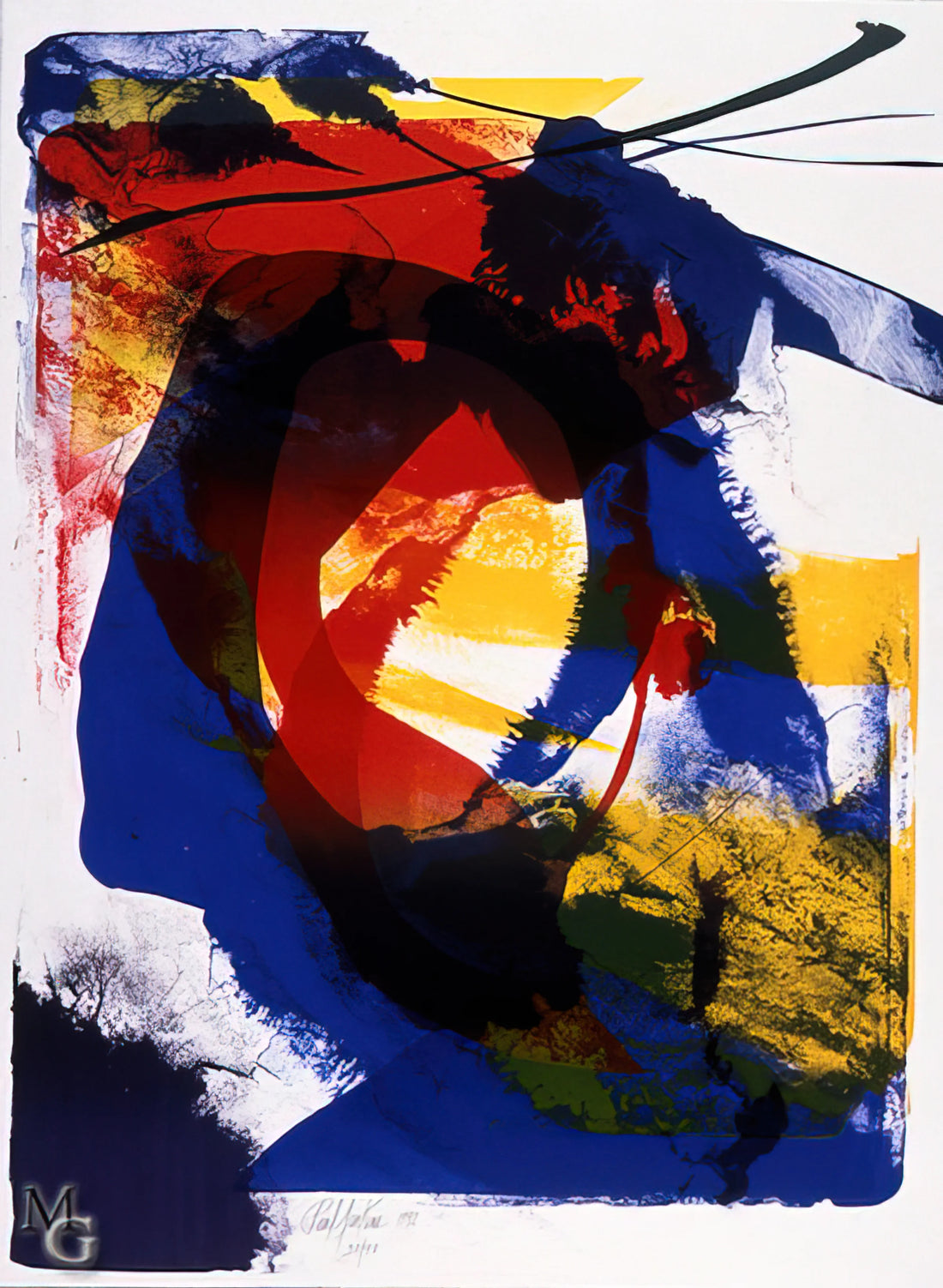 Paul Jenkins Posters: Exploring the Abstract Expressionist's Vibrant Legacy in Art Prints - Distance Finding Mozart by Paul Jenkins