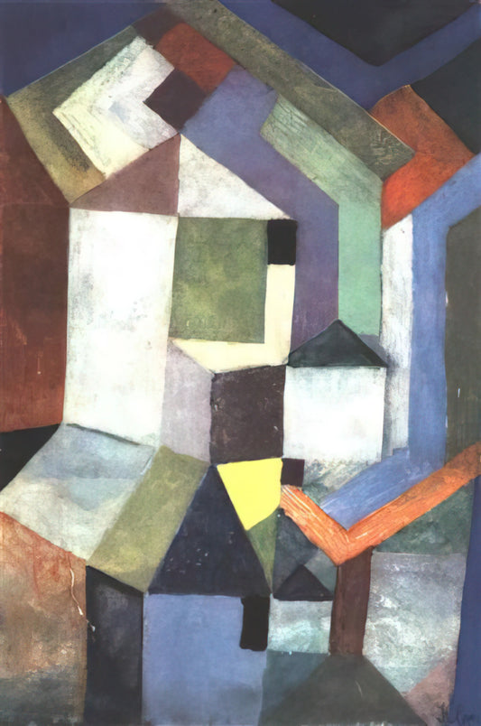 Paul Klee Art Prints: A Curator's Guide to Collecting the Master's Whimsical World - PIOUS NORTHERN LANDSCAPE 1917 by Paul Klee