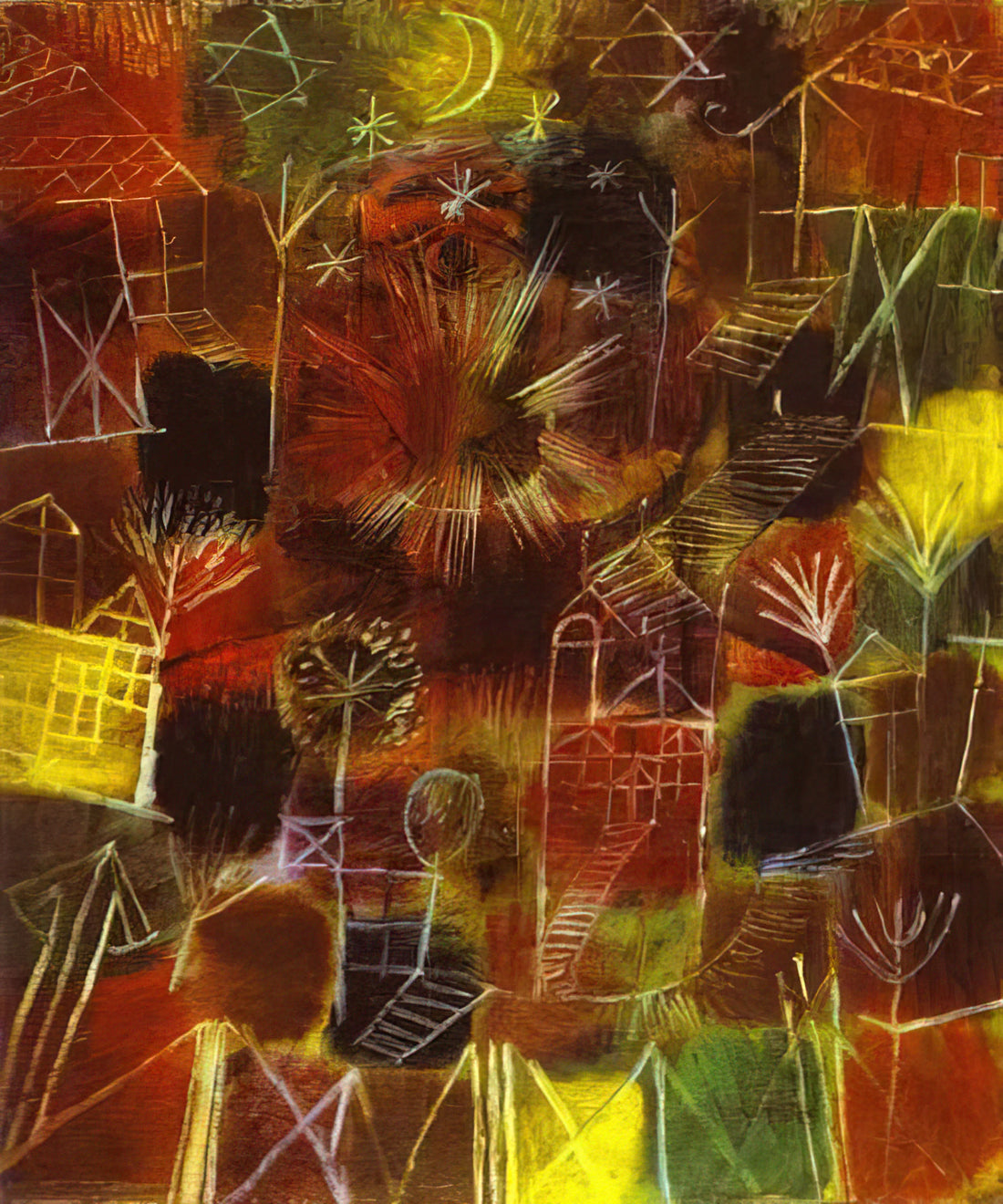 Paul Klee Etchings: The Graphic Precision of a Modern Master - COSMIC COMPOSITION 1919 by Paul Klee