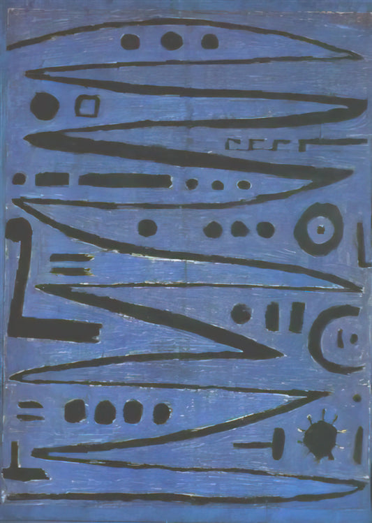 Paul Klee Senecio Print: A Collector's Guide to This Iconic Modernist Masterpiece - HEROIC FIDDLING 1938 by Paul Klee