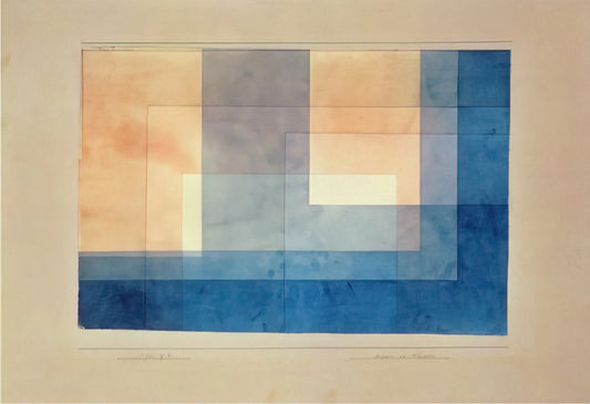 Paul Klee Word Art: The Poetic Fusion of Text and Visual Language - HOUSE ON THE WATER 1930 by Paul Klee