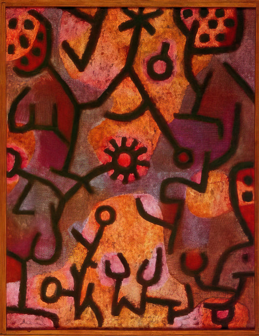 Paul Klee at MoMA: A Journey Through the Master's Visionary Art - FLORA ON ROCKS SUN 1940 by Paul Klee