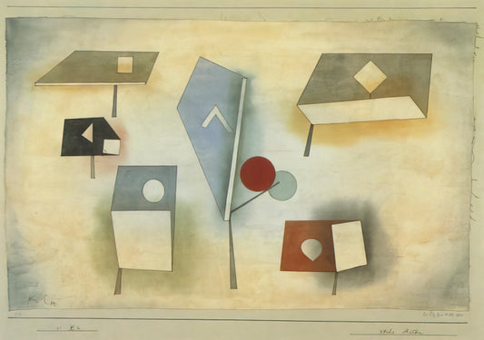Paul Klee's Medium: A Deep Dive into the Artist's Material Mastery and Creative Alchemy - SIX SPECIES 1921 by Paul Klee