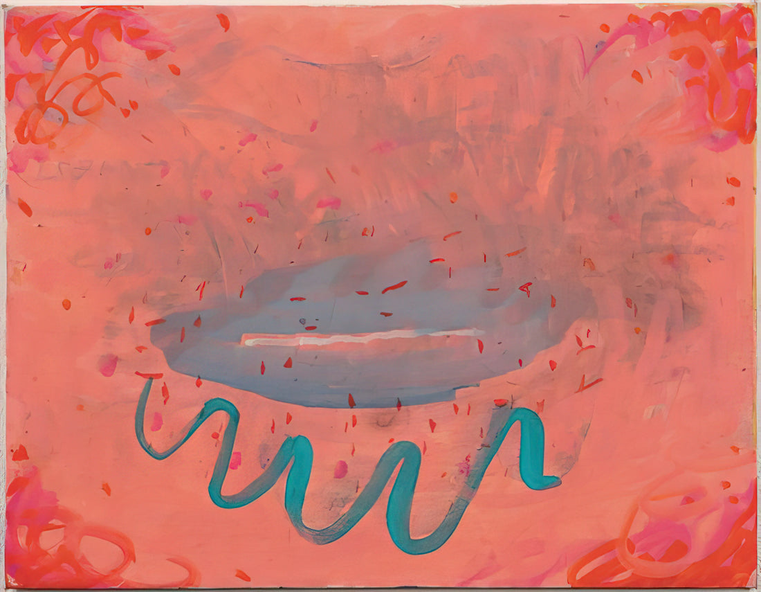 Paul Thek Diver: A Profound Meditation on Mortality and Transformation - Untitled Lips with Turquoise - 1984 by Paul Thek